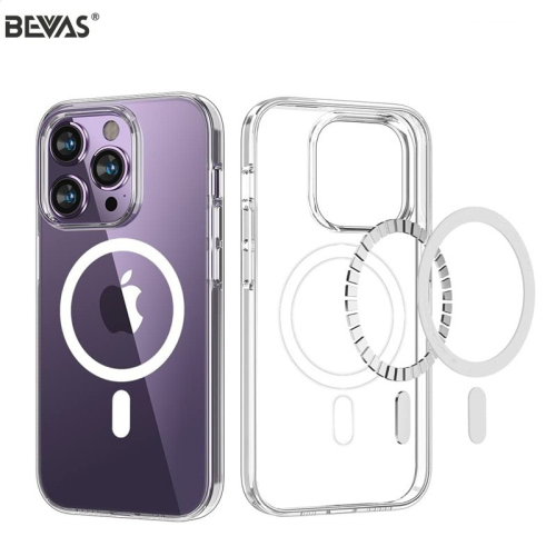 BEVAS 日本材料透明殼 Magsafe iPhone 13/14/15 Pro Max Plus 手機殼 保護殼