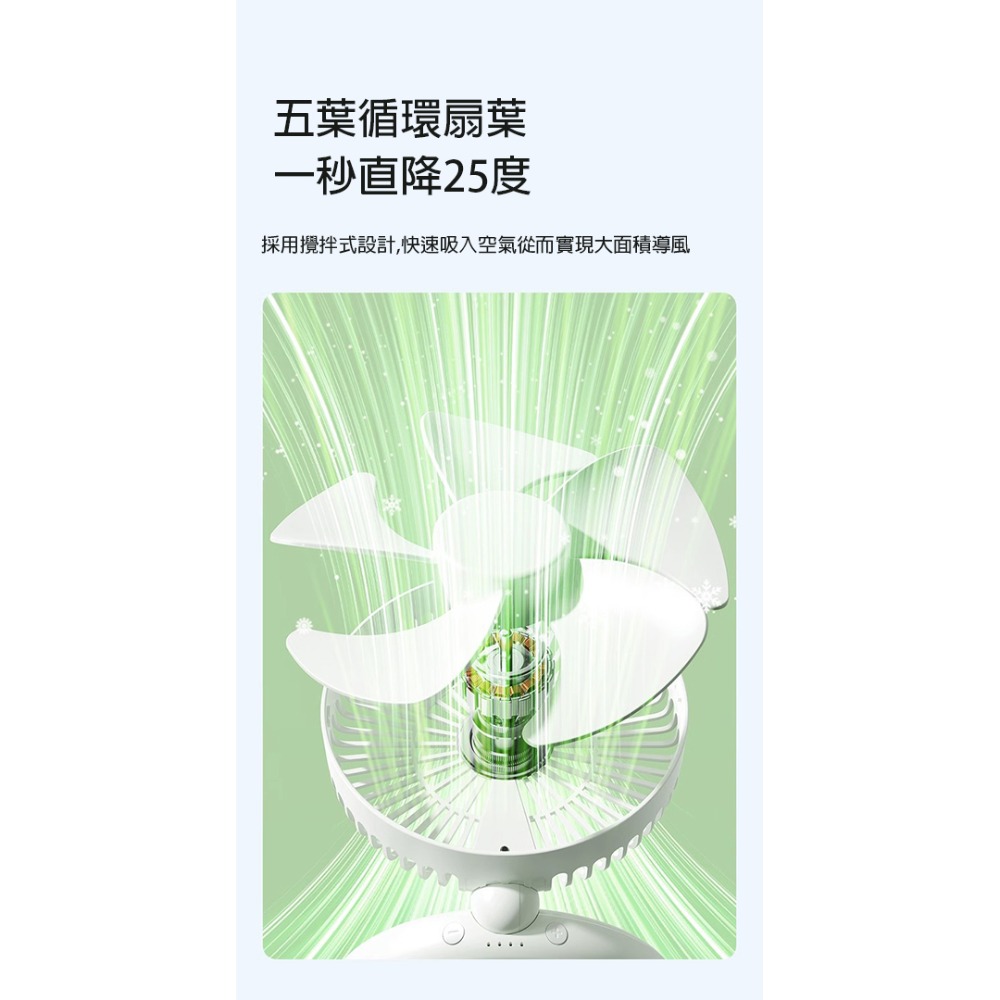 【8寸超涼！】極巔掛立兩用可充電風扇 掛扇 桌用USB風扇 10000毫安大容量-細節圖5