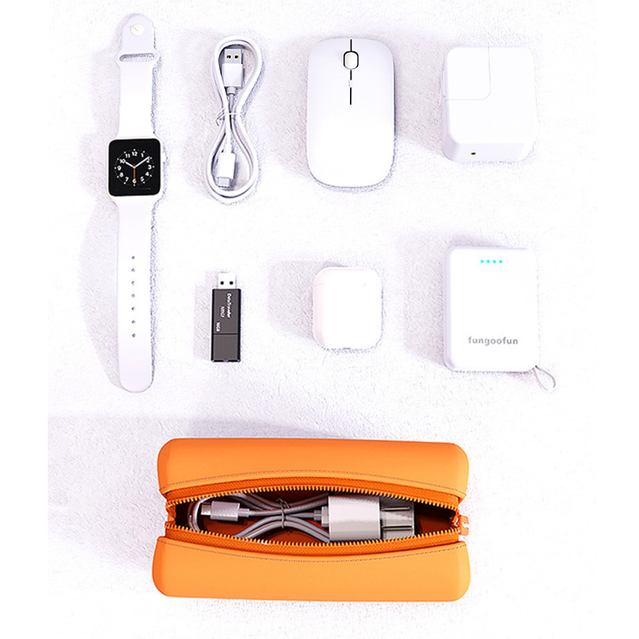 Fungoofun EVA高質感收納包 充電線收納 出國旅遊化妝包 Moztech LAPO 行動電源 滑鼠 整理包-細節圖4