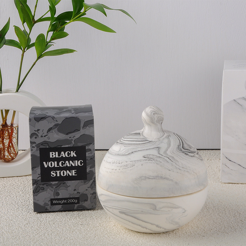 【頂級禮盒套組】大理石擴香石 火山石香薰 香氛精油 香氛石 家居薰香 擴香瓶香氛罐 聖誕節交換禮物 情人節 尾牙贈品-細節圖2