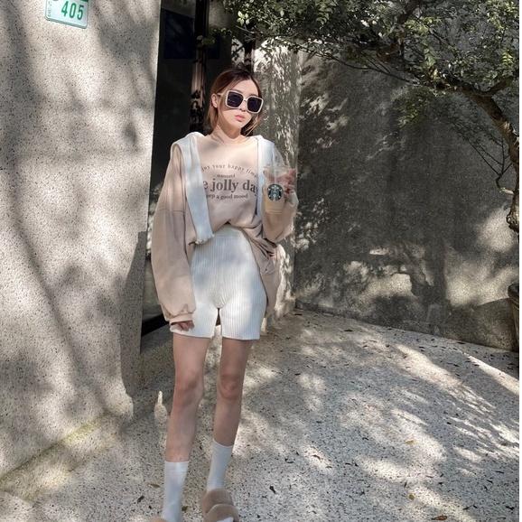 【DOE.FF】印字刷毛口袋寬鬆大學T｜現貨｜長T 內刷毛衛衣 情侶大學T 寬鬆T 韓版 韓國 上衣女-細節圖5