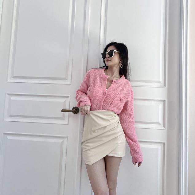 【DOE.FF】亮麗針織開釦毛衣｜現貨｜針織外套 針織上衣 毛衣女 毛衣外套 外套女 打底衫 針織衫 韓國女裝 秋冬女-細節圖3