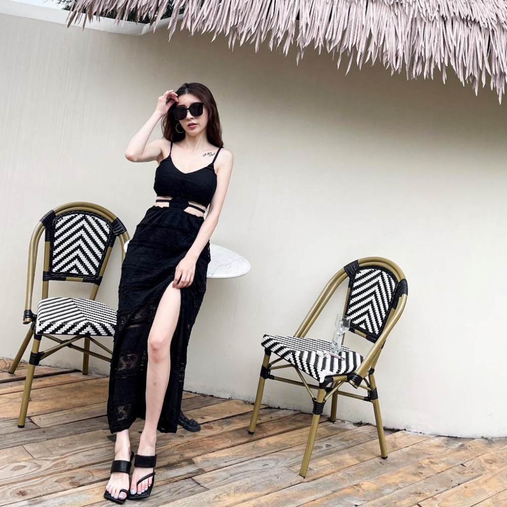 【DOE.FF】韓國方頭造型涼拖鞋 (現貨) 高跟鞋 拖鞋女 涼鞋女 露趾拖鞋 女鞋 鞋子女 夏天涼鞋-細節圖3