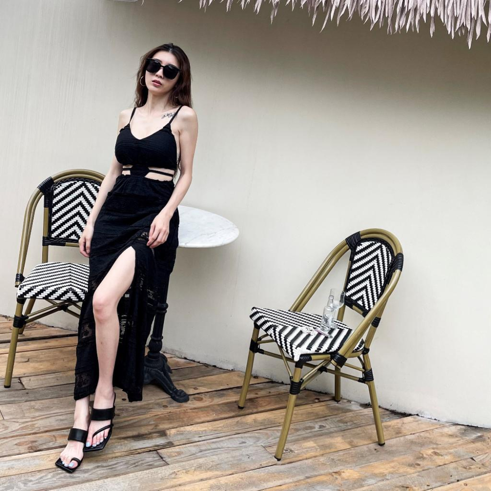 【DOE.FF】韓國方頭造型涼拖鞋 (現貨) 高跟鞋 拖鞋女 涼鞋女 露趾拖鞋 女鞋 鞋子女 夏天涼鞋-細節圖4