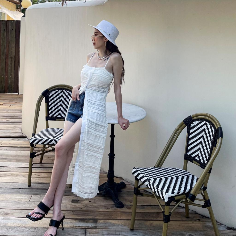 【DOE.FF】 渡假蕾絲細帶長洋 (現貨) 洋裝 連身裙 顯瘦洋裝 長洋 渡假洋裝 背心洋裝 背心女-細節圖2