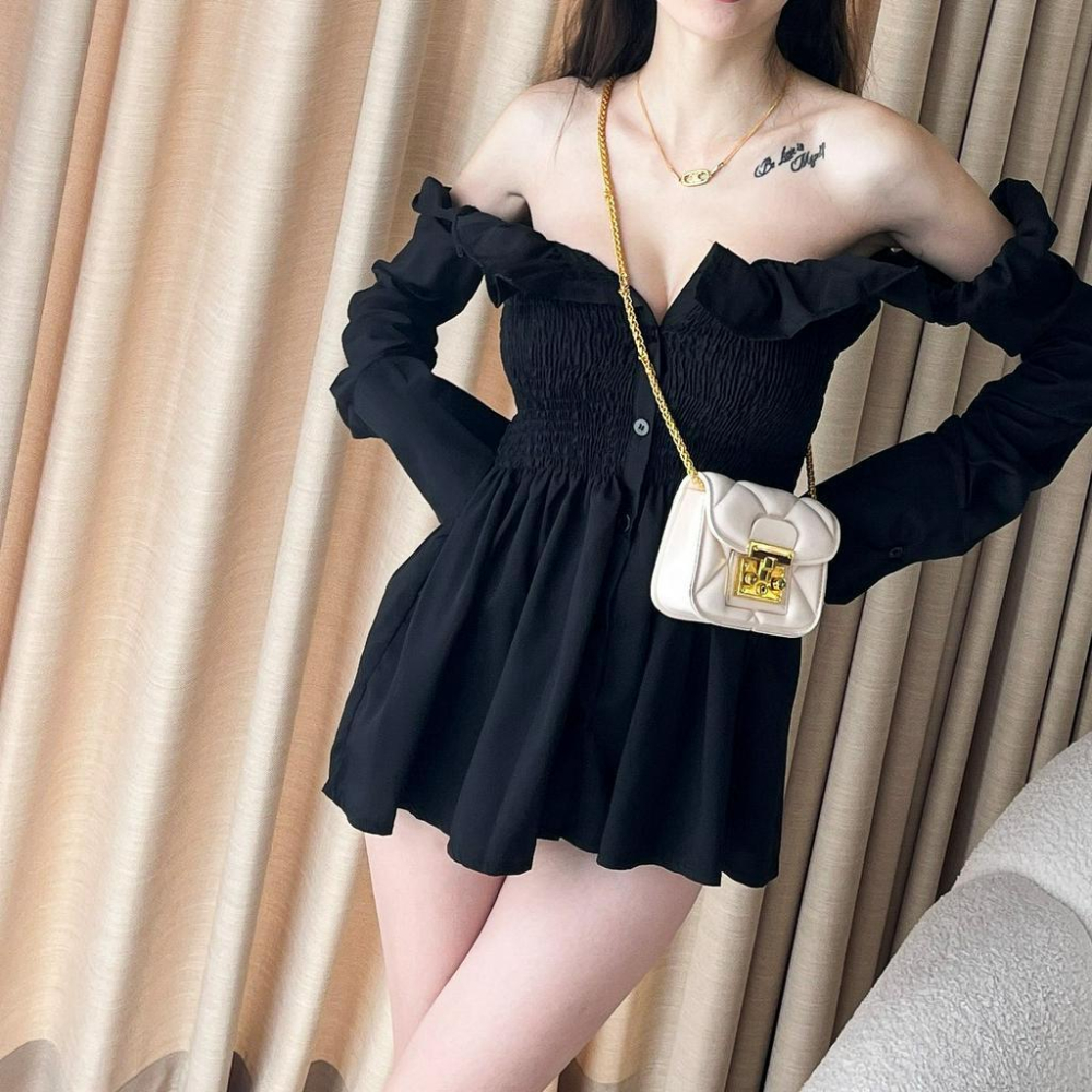 【DOE.FF】 菱格金鍊迷你小包 (現貨) 包包女 小廢包 小香包 方包 腋下包 肩背包 手拿包 托特包 鍊條包-細節圖2