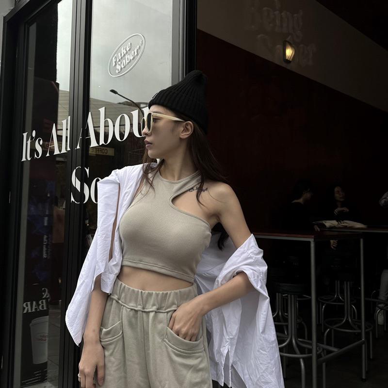【DOE.FF】休閒辣寬褲套裝 (現貨+預購) 套裝女 背心女 寬褲 闊腿褲 顯瘦長褲 棉寬褲 高腰長褲 女裝 上衣女-細節圖9