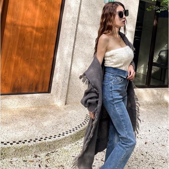 【DOE.FF】重磅流蘇披肩針織長外套｜現貨｜ 厚外套 保暖外套 針織外套 長版外套 毛衣外套 大衣女 毛毛外套 女裝-細節圖5