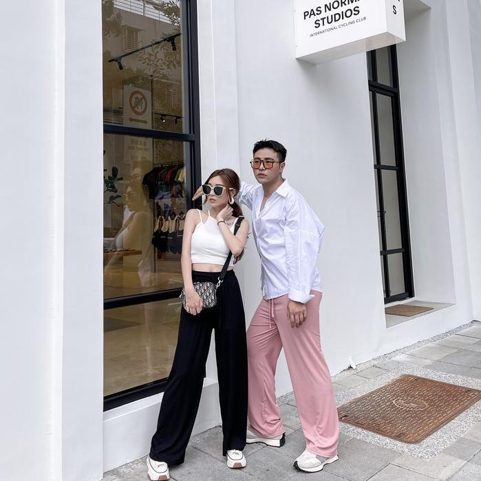 【DOE.FF】涼感面膜寬褲 (現貨) 寬褲 長褲女 顯瘦長褲 休閒長褲 高腰長褲 闊腿褲 居家服 運動長褲 女裝-細節圖4