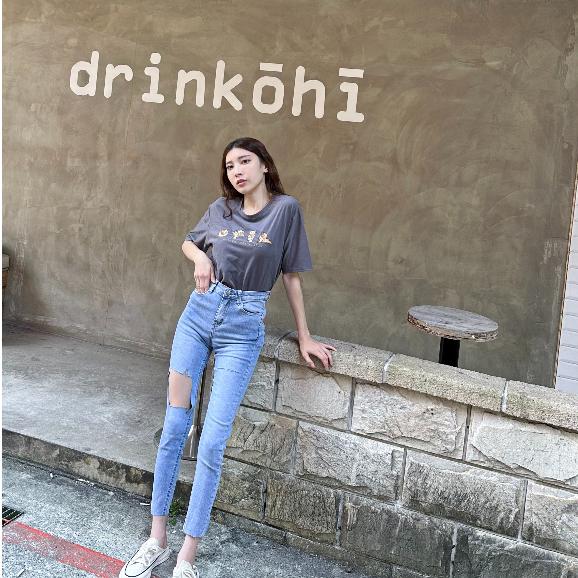 【DOE.FF】 做瑜珈熊賀棉T (現貨+預購) 寬鬆上衣 短T 上衣女 oversize 女裝-細節圖8