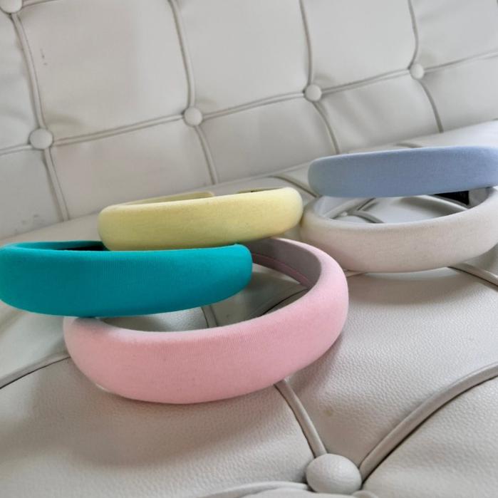 【DOE.FF】馬卡龍素色髮箍 （現貨） 韓國髮箍 韓系 韓版 亮色髮箍 髮箍可愛 髮箍女 熱銷 寬帶髮箍-細節圖2