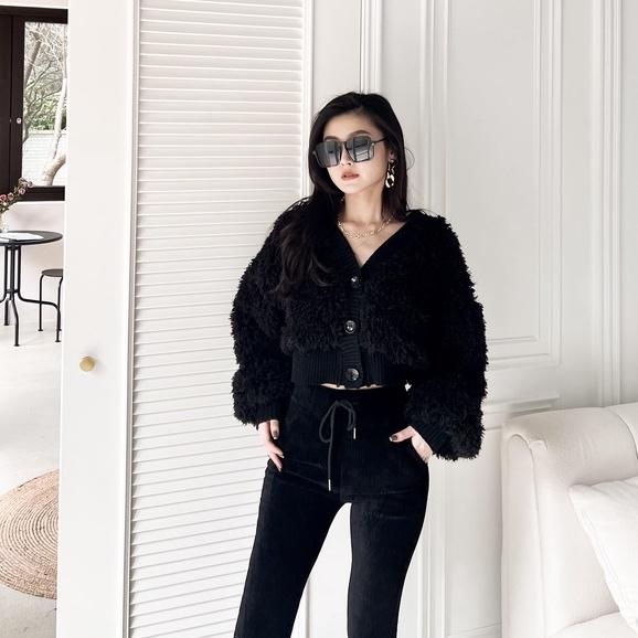 【DOE.FF】 QQ泰迪抽鬚單釦縮腰外套｜現貨｜ 厚外套 保暖外套 聖誕節 秋冬 防風 大衣-細節圖5