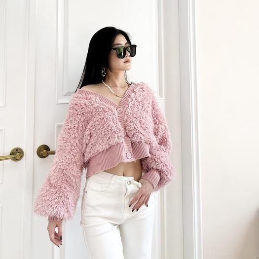 【DOE.FF】 QQ泰迪抽鬚單釦縮腰外套｜現貨｜ 厚外套 保暖外套 聖誕節 秋冬 防風 大衣-細節圖8