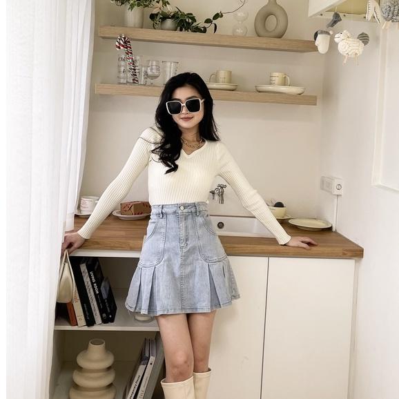 【DOE.FF】牛仔魚尾短裙 ｜現貨｜-細節圖4