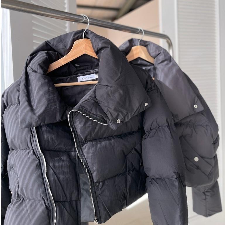 【DOE.FF】韓國翻領羽絨防風短外套｜現貨｜-細節圖2