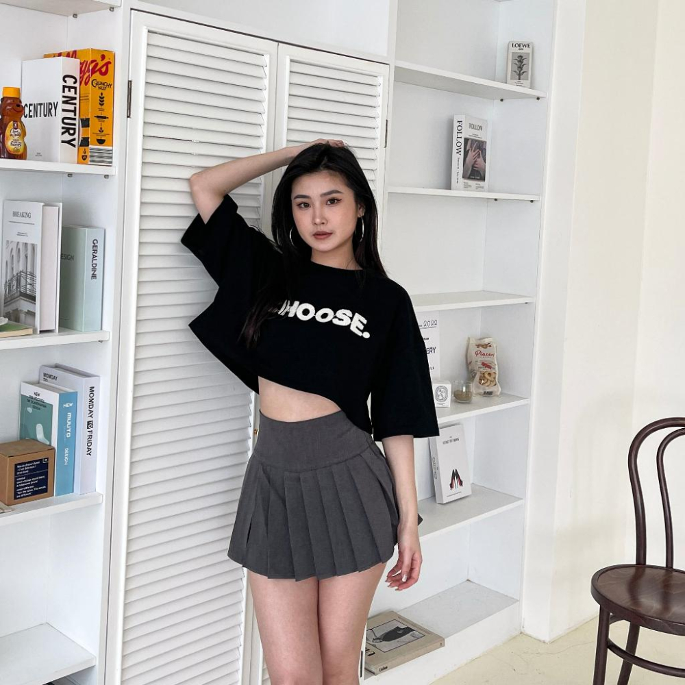 【DOE.FF】 百褶開岔短裙 (現+預) 百褶裙 褲裙 短裙 a字裙 高腰短裙 學生服 性感 角色扮演 情趣 學生裙-細節圖7