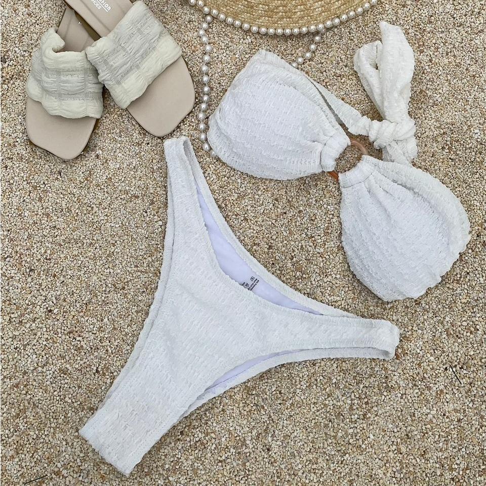 【DOE.FF】 皺皺三件套比基尼 (現貨) 比基尼 泳衣 BIKINI 連身泳衣 性感泳衣 辣妹泳衣 女裝 泳裝-細節圖5