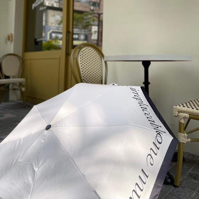 【DOE.FF自訂款】小香風法式奶油輕奢折疊晴雨傘 (現貨) 遮陽傘 摺疊傘 雨傘 抗UV 晴雨傘  自動傘 網美傘-細節圖4