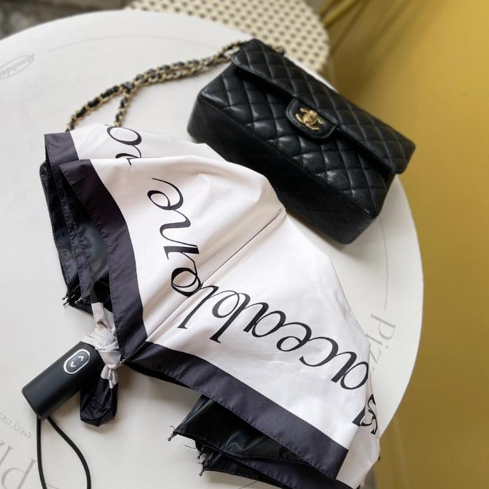 【DOE.FF自訂款】小香風法式奶油輕奢折疊晴雨傘 (現貨) 遮陽傘 摺疊傘 雨傘 抗UV 晴雨傘  自動傘 網美傘-細節圖8