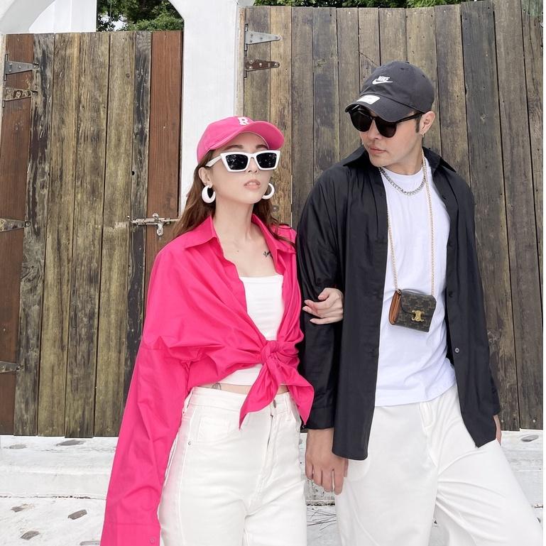 【DOE.FF】落肩寬鬆情侶襯衫 ( 現貨 ) 襯衫女 oversize 寬鬆上衣 上衣女 打底衣 下半身失蹤 襯衫外套-細節圖9