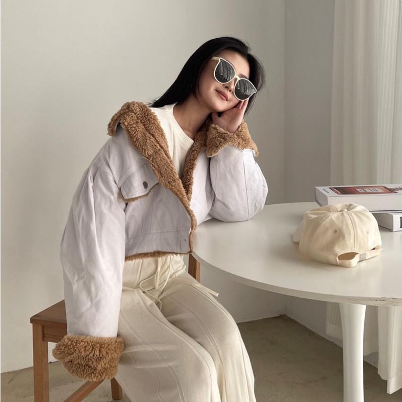 【DOE.FF】泰迪羔羊短牛仔外套 ｜現貨｜-細節圖3