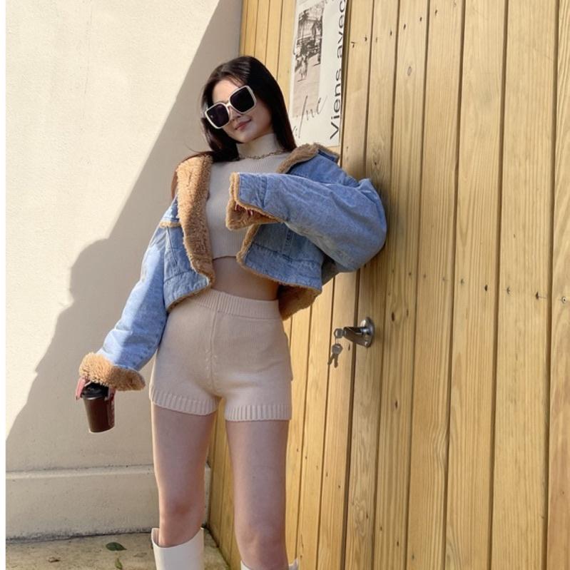 【DOE.FF】泰迪羔羊短牛仔外套 ｜現貨｜-細節圖6