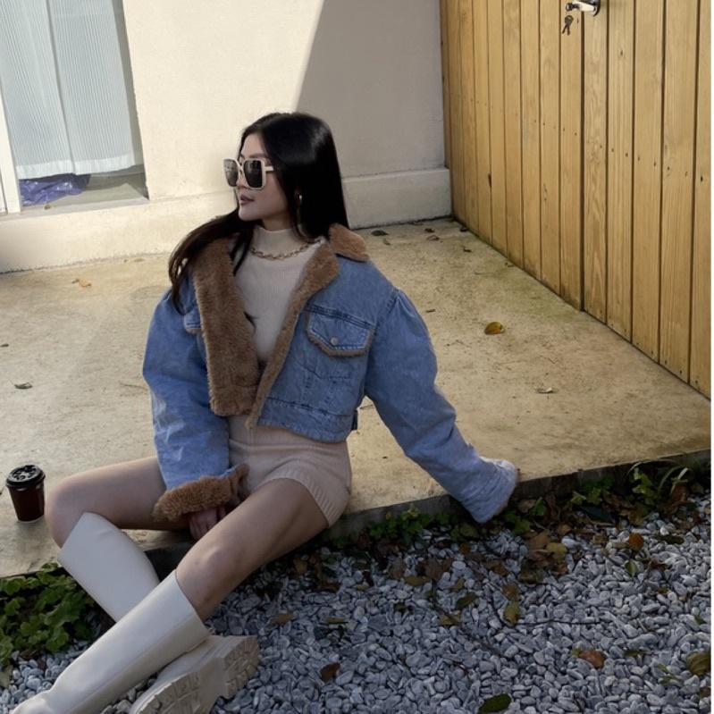 【DOE.FF】泰迪羔羊短牛仔外套 ｜現貨｜-細節圖8