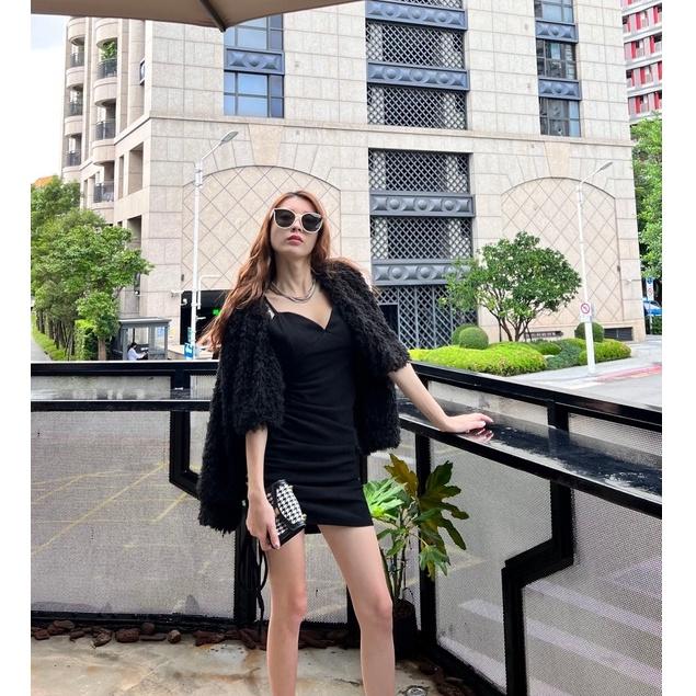 【DOE.FF】好身材抽繩短裝套裝 | 現貨 | 兩件式套裝 短版外套 冬天外套 磨毛洋裝 短洋 辣妹套裝 韓國 韓版-細節圖2