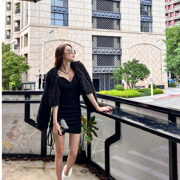 【DOE.FF】好身材抽繩短裝套裝 | 現貨 | 兩件式套裝 短版外套 冬天外套 磨毛洋裝 短洋 辣妹套裝 韓國 韓版-細節圖3