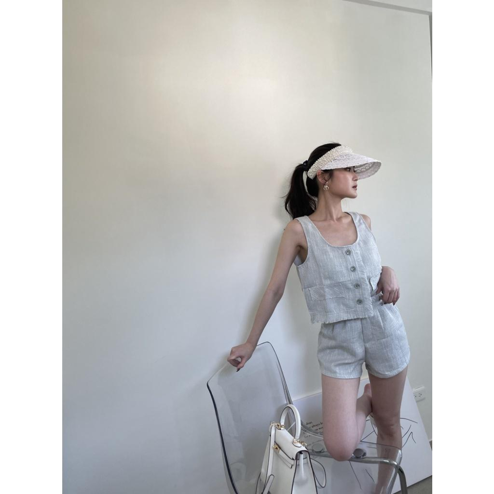 【DOE.FF】質感小香風溫柔短褲套裝｜現貨｜-細節圖4