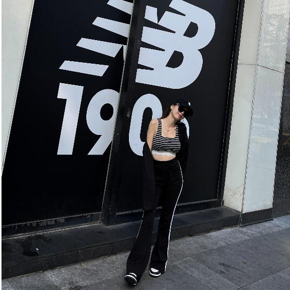 【DOE.FF自訂款】條紋橡筋杯墊背心 (現貨) 背心 小可愛 背心女 辣妹上衣 短版背心 上衣女 運動背心-細節圖9