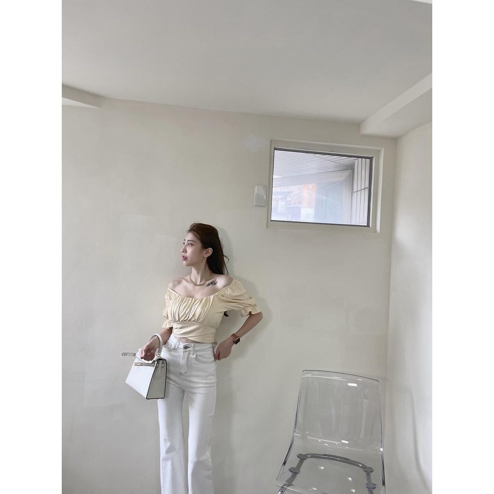 【DOE.FF實拍】法式浪漫綁結短上衣｜現貨｜-細節圖3