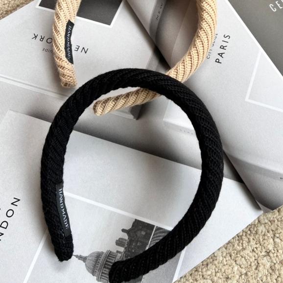 【DOE.FF】毛線編織髮箍 | 現貨 | 韓國髮飾 頭飾 髮箍女 韓版 歐美 ins 可愛 穿搭配件 快速出貨-細節圖4