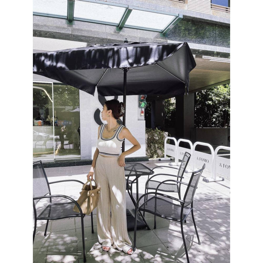 【DOE.FF】飄逸壓褶闊腿寬褲 ｜現貨｜寬褲 闊腿褲 長褲女 高腰長褲 雪紡寬褲-細節圖5