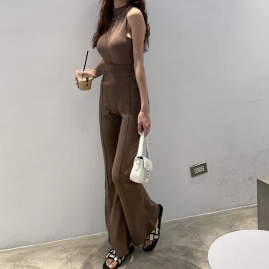 【DOE.FF】 長腿車線彈力喇叭褲 (現+預) 喇叭褲 長褲女 運動褲 休閒長褲 棉長褲 女裝 高腰長褲 顯瘦長褲-細節圖5