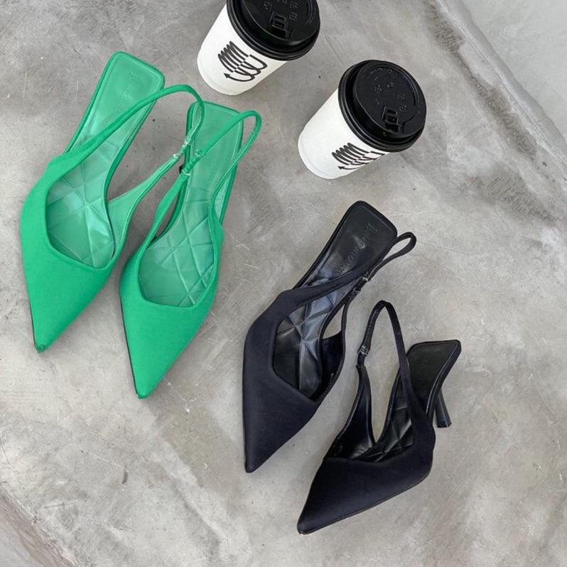 【DOE.FF】歐美麂皮尖頭低跟鞋｜現貨｜高跟鞋 尖頭鞋 低跟鞋 跟鞋 韓國跟鞋 韓國女裝 ins風 歐美風 辣妹-細節圖3