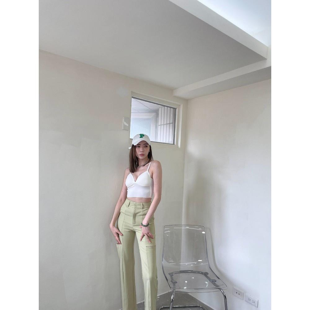 【DOE.FF】個性割破挺料西裝直筒褲 ｜現貨｜ 直筒褲 牛仔褲 顯瘦 中低腰 高腰 丹寧 個性 百搭 西裝 夏日 歐-細節圖5