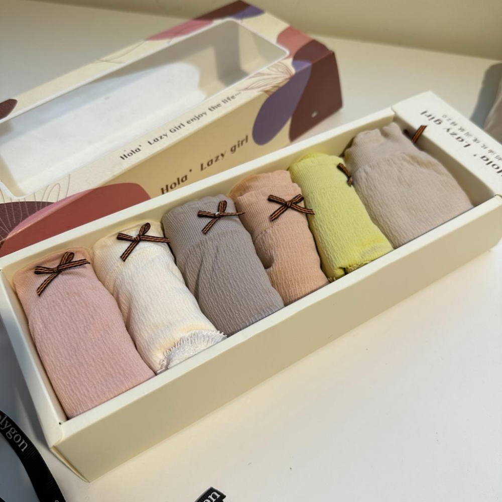 【DOE.FF】六件組純棉內褲 (現貨) 情趣內褲 性感內褲 蕾絲內褲 純棉內褲 高腰內褲 女裝 辣妹風 無痕內褲-細節圖2