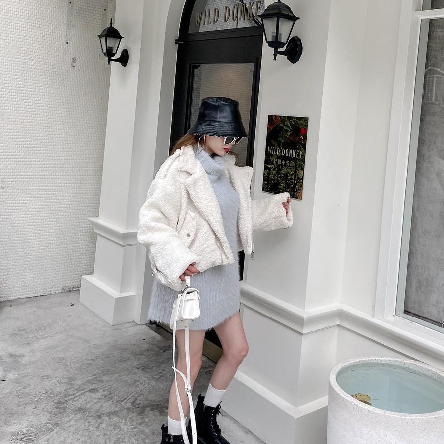 【DOE.FF】熊寶寶毛皮質兩面漁夫帽 ｜現貨｜-細節圖2