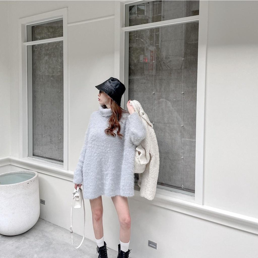 【DOE.FF】熊寶寶毛皮質兩面漁夫帽 ｜現貨｜-細節圖3