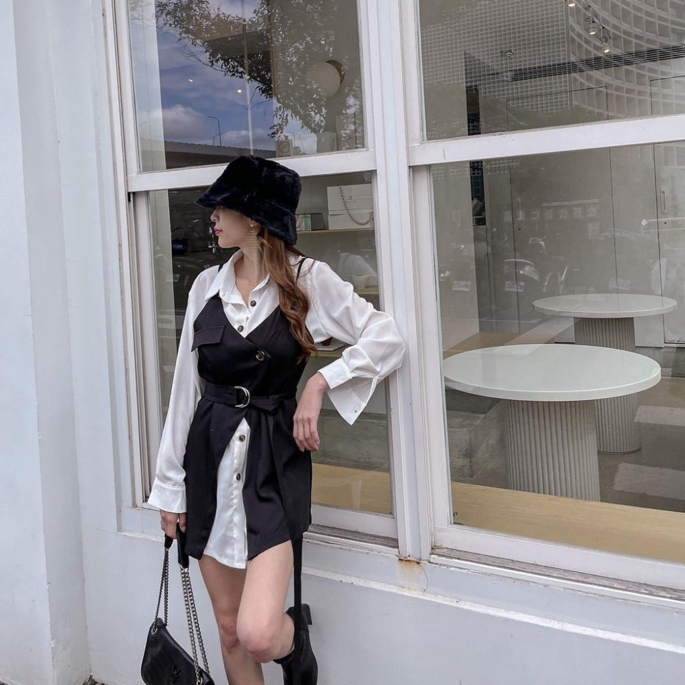 【DOE.FF】熊寶寶毛皮質兩面漁夫帽 ｜現貨｜-細節圖4