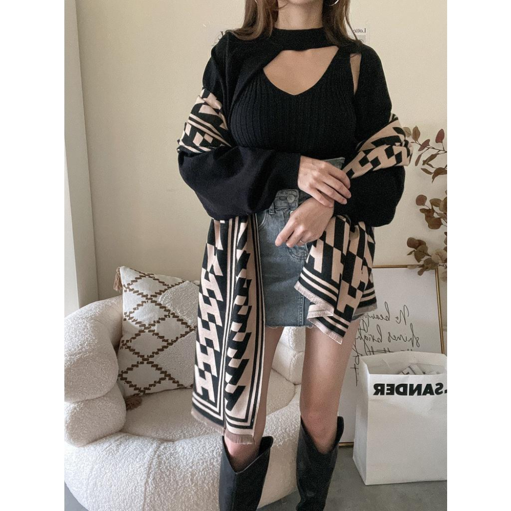 【DOE.FF】澎袖套頭兩件式造型上衣｜現貨｜-細節圖4