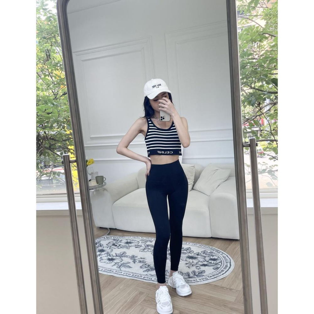 【DOE.FF】翹臀瑜珈9分褲 （現貨） 運動褲 運動套裝 瑜珈褲 內搭褲 顯瘦長褲 長褲女 塑身褲 收腹褲 女裝-細節圖5