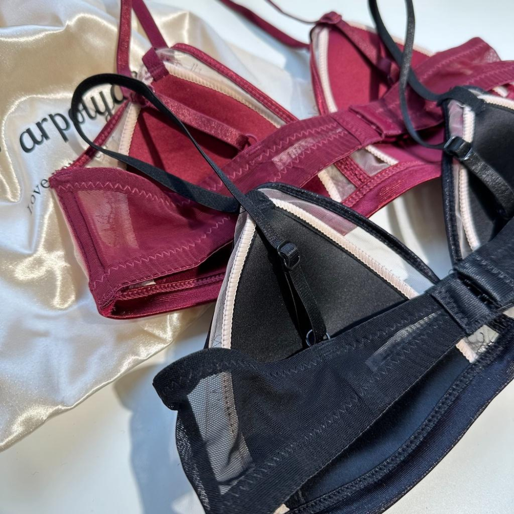 【DOE.FF】蕾絲薄杯成套內衣 (現貨) 性感內衣 蕾絲內衣 成套內衣 情趣內衣 無鋼圈內衣 內衣 胸罩 小胸內衣-細節圖3