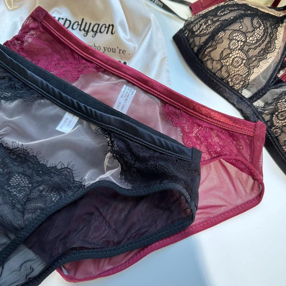 【DOE.FF】蕾絲薄杯成套內衣 (現貨) 性感內衣 蕾絲內衣 成套內衣 情趣內衣 無鋼圈內衣 內衣 胸罩 小胸內衣-細節圖6