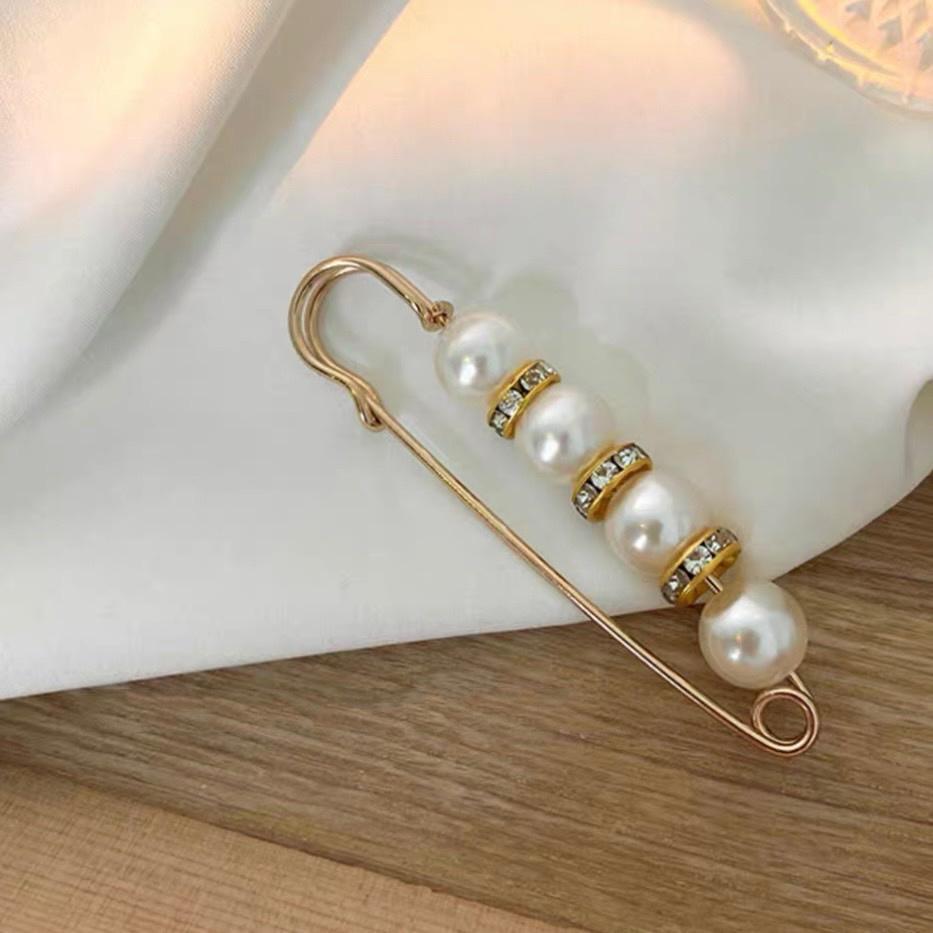 【DOE.FF】珍珠別針褲頭收腰神器 (現貨) 別針 收腰別針 飾品 胸針-細節圖2