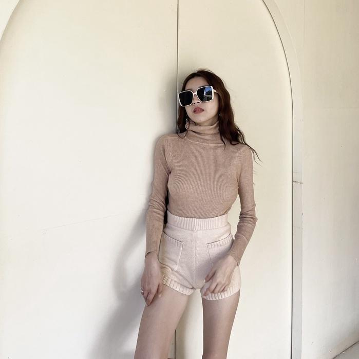 【DOE.FF】基本高領打底衫 （現貨） 高領毛衣 針織衫 打底衫 毛衣女 針織毛衣 發熱衣 上衣女 女裝 翻領毛衣-細節圖7