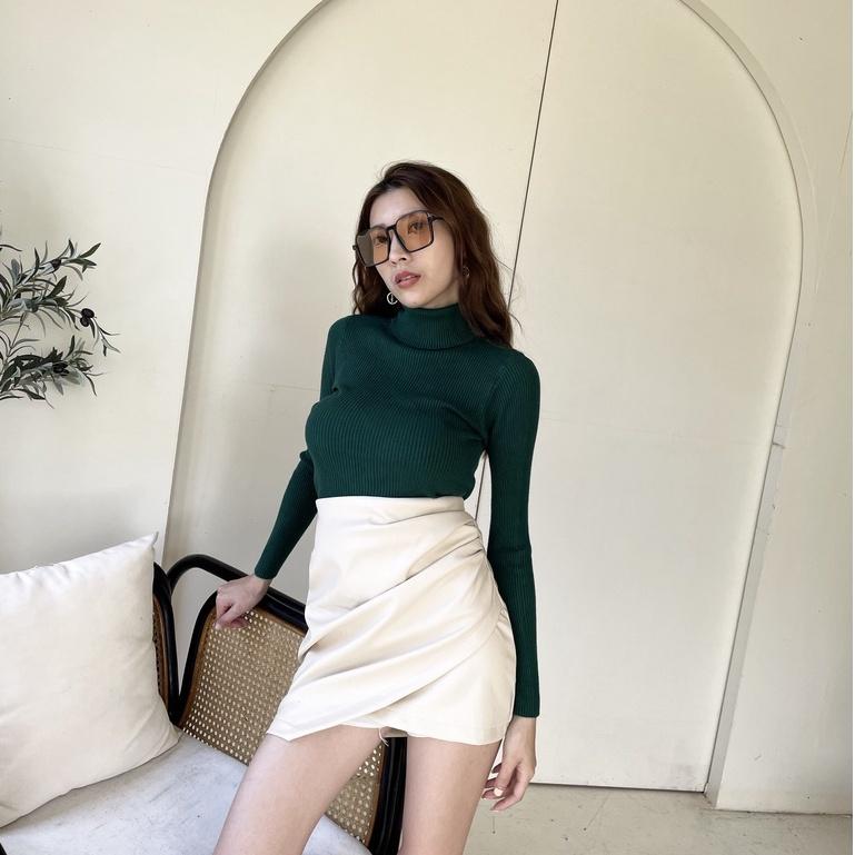 【DOE.FF】基本高領打底衫 （現貨） 高領毛衣 針織衫 打底衫 毛衣女 針織毛衣 發熱衣 上衣女 女裝 翻領毛衣-細節圖8