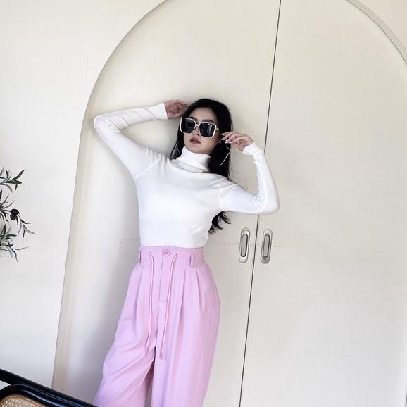 【DOE.FF】基本高領打底衫 （現貨） 高領毛衣 針織衫 打底衫 毛衣女 針織毛衣 發熱衣 上衣女 女裝 翻領毛衣-細節圖9