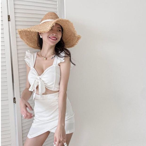 【DOE.FF自訂款】造型綁結背心 (現貨) bratop 背心女 一字領 短版上衣 上衣女 辣妹風 短版背心 辣妹背心-細節圖2